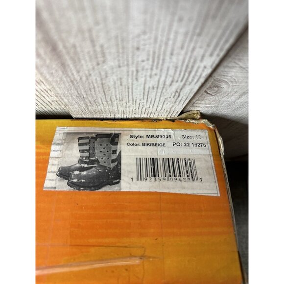 Milwaukee Leather Boots Mens Size 10 Stars and Stripes Motorcycle Rider Harness - Picture 10 of 11